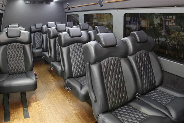 13 Passenger Mercedes Sprinter Van Interior